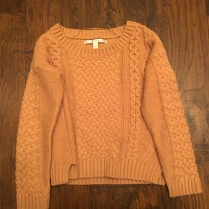 Cognac crop sweater by Lauren Conrad size small